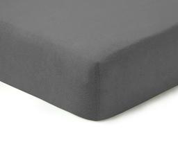 Frotinės paklodės su guma TERRYBTL-DARK GREY