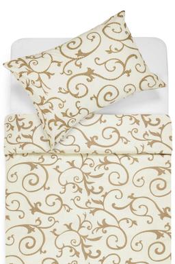 Polycotton bedding set ABSTRACT 40-0487-CREAM