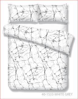 Patalynės komplektas ABSTRAKCIJA 40-1533-WHITE GREY