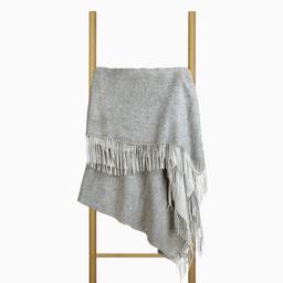 Plaid KUBA DOUBLE FACE-LIGHT GREY DARK GREY