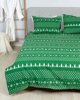 Flanelės patalynė BIANCA 10-0544-GREEN