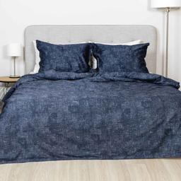 Sateen bedding set AZALEA 40-1521-NAVY