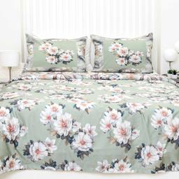 PREMIUM maco sateen bedding set CARLEIGH 20-1865/20-1866-OLIVE