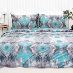 Постельное белье из Mako Сатина CLOTILDA 40-1571-AQUA