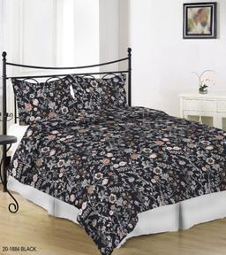 Sateen bedding set ADALBRECHTA 20-1884-BLACK