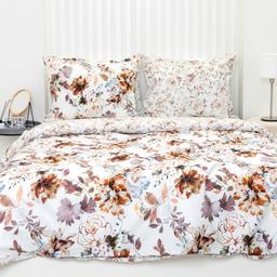 PREMIUM maco sateen bedding set CISSIE 20-1932/20-1933-TERRACOTTA