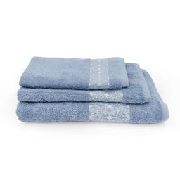 3 dalių rankšluosčių komplektas T0188 T0188-FADED DENIM