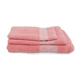 3 dalių rankšluosčių komplektas T0188 T0188-GRAPEFRUIT PINK
